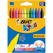 Ngjyra Plastike BIC Kids (12 cope)