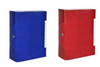 Dosje me buton 6cm e kuqe, blu