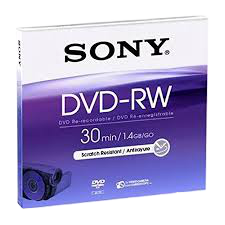 DVD-RW Sony 1.4GB 30min