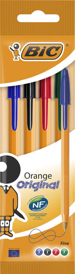 Stilolaps BIC Orange Ngjyra (4 cope)