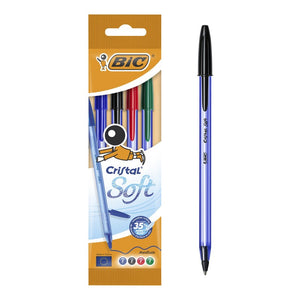 Stilolaps BIC Cristal Soft Blu Ngjyra (4 cope)