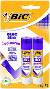 Ngjites Stick BIC Color 8gr Blister (2 cope)