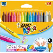 Ngjyra Plastike BIC Kids (18 cope)