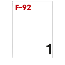 Etiketa adezive A4 permasa 210x297 cmFornax (100 flete)