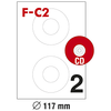 Etiketa adezive per CD F-C2 ZA Fornax (100 flete)