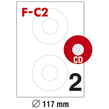 Etiketa adezive per CD F-C2 ZA Fornax (100 flete)