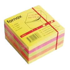 Letra post-it 75x75 Fornax 4 ngjyra (450 flete)