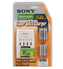 Karikues Sony AA LR6 (+4 bateri)