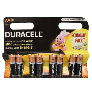 Bateri Alkaline AA Duracell Basic 8cope