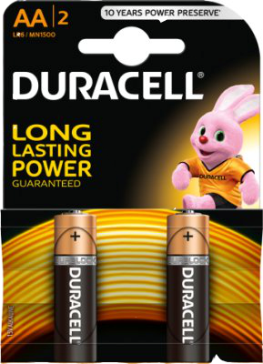 Bateri Alkaline AA Duracell Basic Blister 2cope