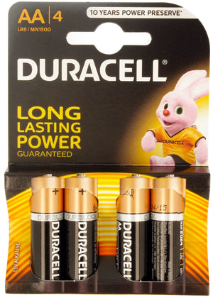 Bateri Alkaline AA Duracell Basic 4cope