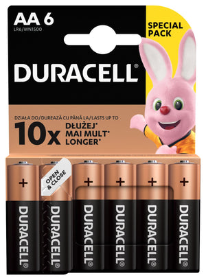Bateri Alkaline AA Duracell Basic 6 cope