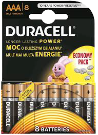 Bateri Duracell AAA LR3 (8 cope)