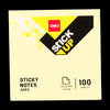 Letra post-it 76x76Deli te verdha (100 flete)