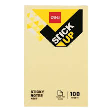 Letra post-it 76x126 Deli te verdha (100 flete)