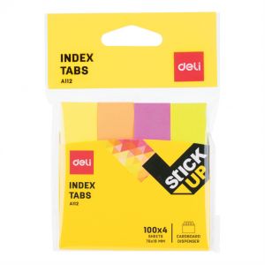 Index Letre 79x19mm 4 ngjyra Deli