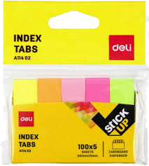 Index letre 50x15mm Deli 5 ngjyra