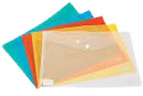 Zarfa Plastike A4 me Buton me ngjyra te ndryshme (1 cope)