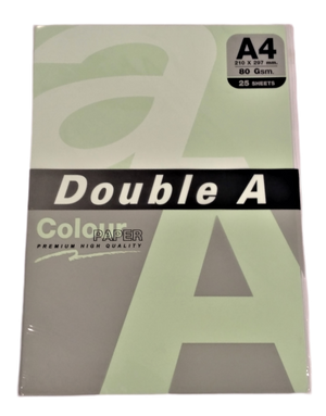 Leter Fotokopje A4 Double A jeshile 80gr (25 flete)