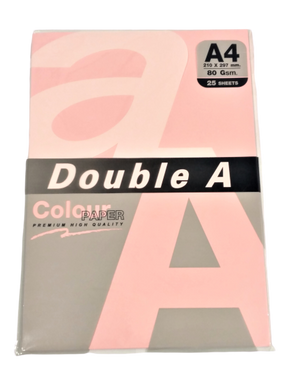 Leter Fotokopje A4 Double A roze 80gr (25 flete)