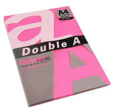 Leter Fotokopje A4 Double A roze neon 80 gr (25 flete)
