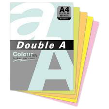 Leter Fotokopje A4 Double A ngjyra te ndryshme 75gr (500 flete)